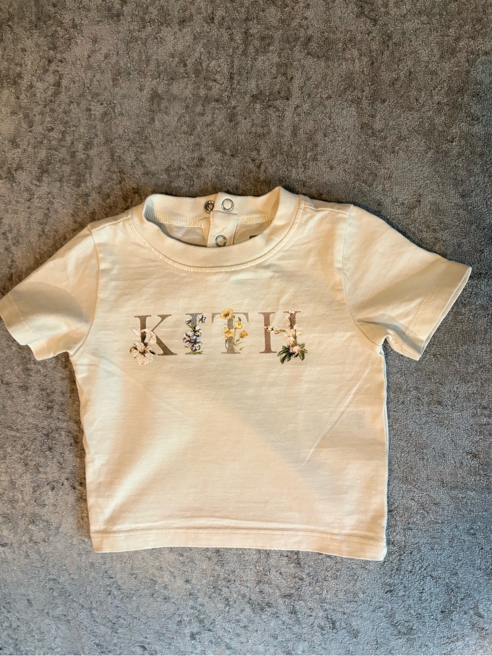 Kith Kids Floral Logo Tee - Off-White